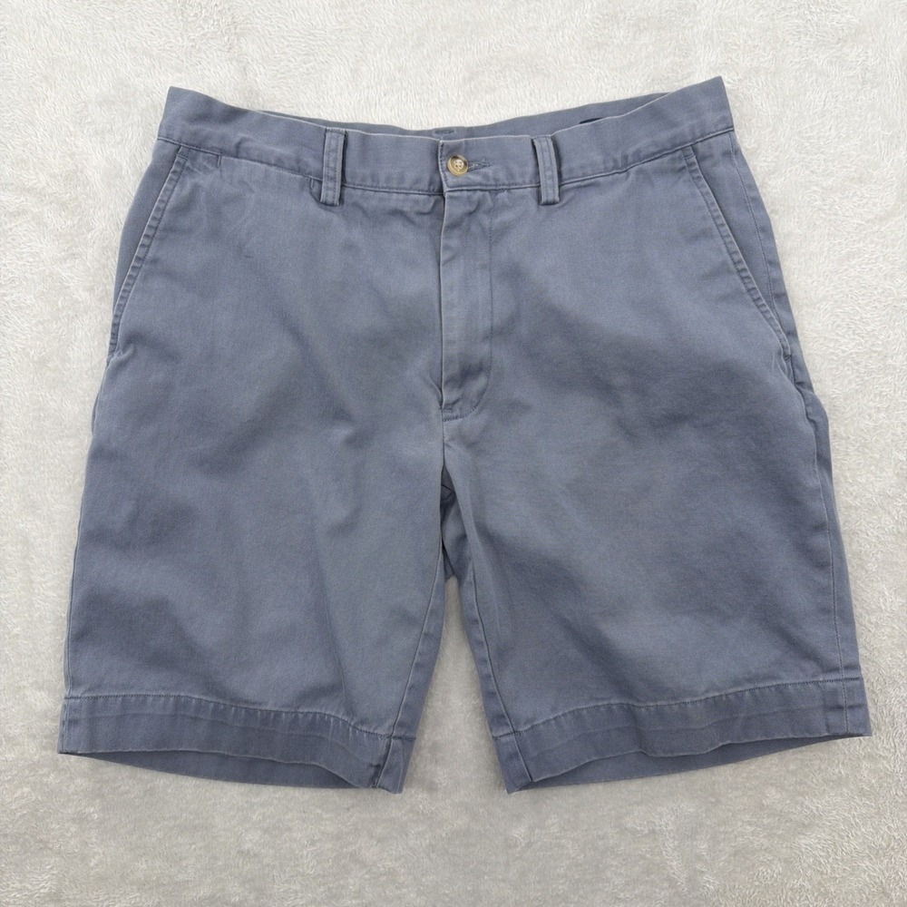 Polo Ralph Lauren Shorts Mens 31 Blue Kakis Classic Fit 9" Chino Stretch Cotton